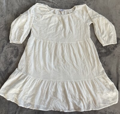 Womens Fate Anthropology White Dress Size Large | eBay Womens Fate Anthropology White Dress Size Large | eBay