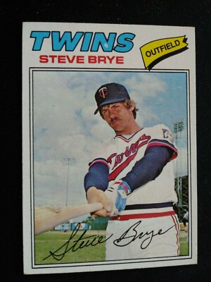 1977 Topps Baseball Card # 424 Steve Brye - Minnesota Twins