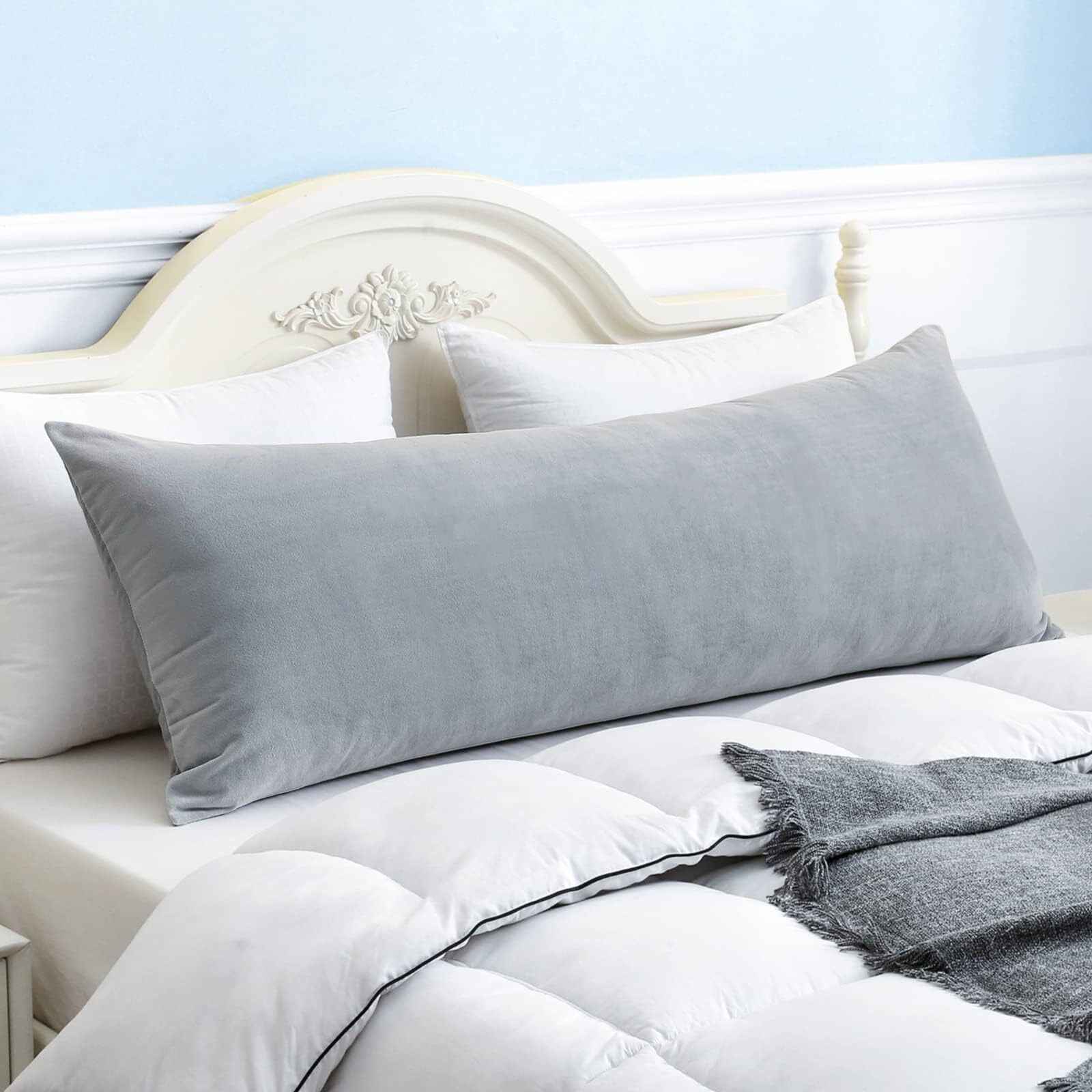 Body Pillows for Adults with Full Insert - Long Comfort Pillow for Back Pain Relief  