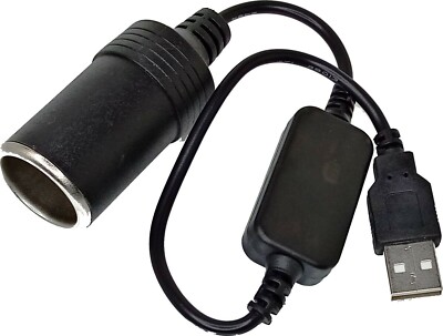 USB Port 5V auf 12V Auto Zigarettenanzünder Buchse Buchse Konverter Adapter Kabel