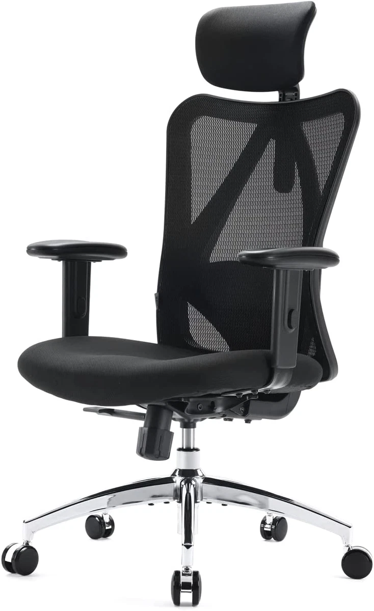 Ergonomic office chair with adjustable lumbar support sale