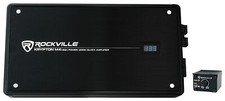 Amplificador de coche Rockville Krypton M4 6000 vatios pico / 1500 W RMS mono 1 ohmio