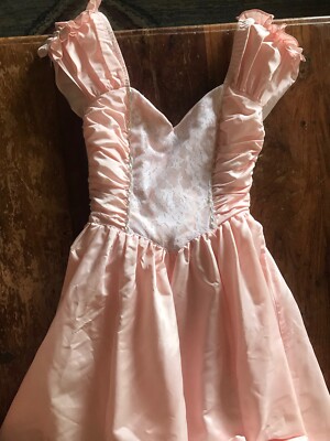 VTG 80s Gunne Sax light pink princess ball gown prom dress formal lace  sequin | eBay