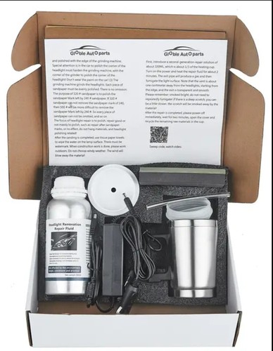Restauration de la lampe frontale, polymère liquide de 800 ml, kit de