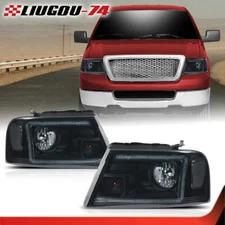 Fit For 2004-2008 Ford F150 Lincoln Mark LT LED DRL Headlights Assembly Black