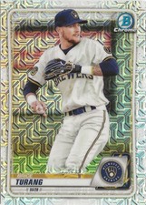 2020 Bowman Chrome Diego Brice Turang Refractor SP RC #BCP-155 