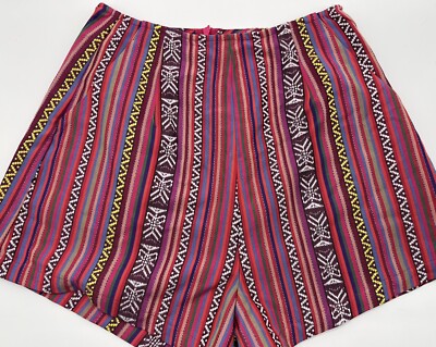 Show Me Your Mumu - Simone Pinata Pink Textile Shorts High Waist - Size Small