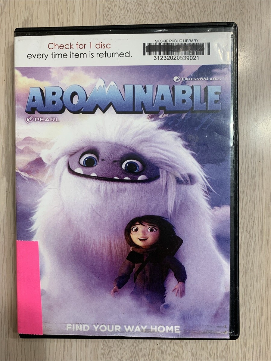 ABOMINABLE DVD 2019 DREAMWORKS PLAYS GREAT! ALBERT TSAI CHLOE BENNET