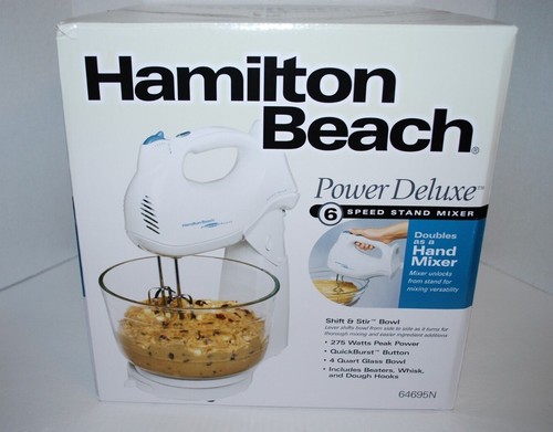 hamilton beach power deluxe 6 speed stand mixer