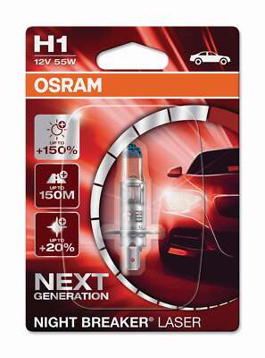 Osram H1 12V 55W P14.5s night breaker laser +150% more brightness 1pc