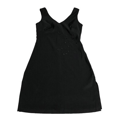Vintage 90s Y2K Rampage Dress 3 Black Floral Romantic Whimsigoth Goth Witchy