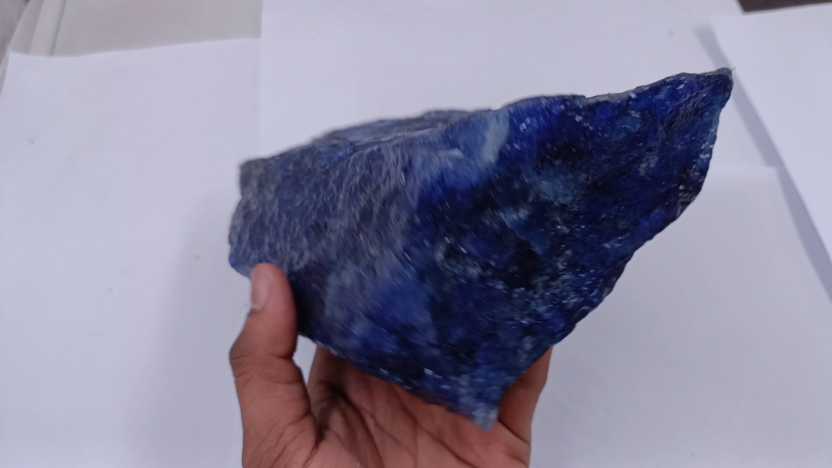 7159.00 CT Natural Blue Sapphire Rough Color Enhanced Dyed EGL