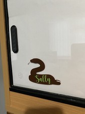Personalised Snake Vivarium Tank Name Sticker Printed Vinyl Decal