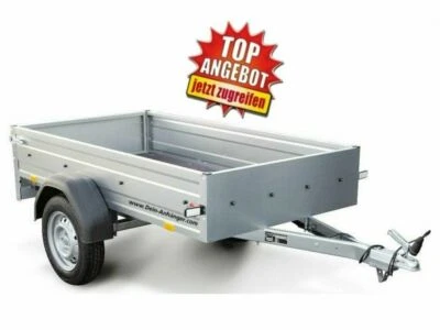 STEMA pkw Anhänger OPTI 750 Kg 33cm hohe Bordwände 13Zoll