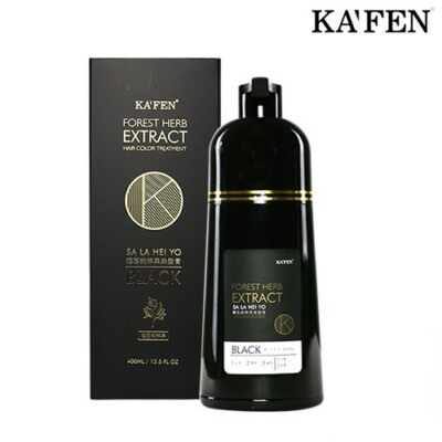[KA'FEN] Forest Herb Extract Sa La Hei Yo Hair Dye Color Treatment Shampoo 400ml