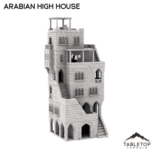 Arabian High House - Fantasy Tabletop Terrain  - Afbeelding 1 van 11