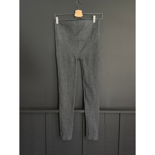 SPANX Charcoal Heather Look at me Now Leggings Size Large
