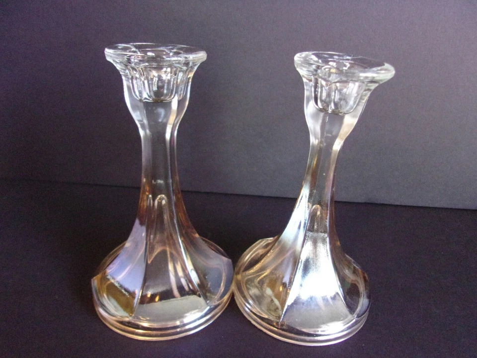 Candelabros de vidrio de caléndula de carnaval colonial imperial  Foto 2 de 3