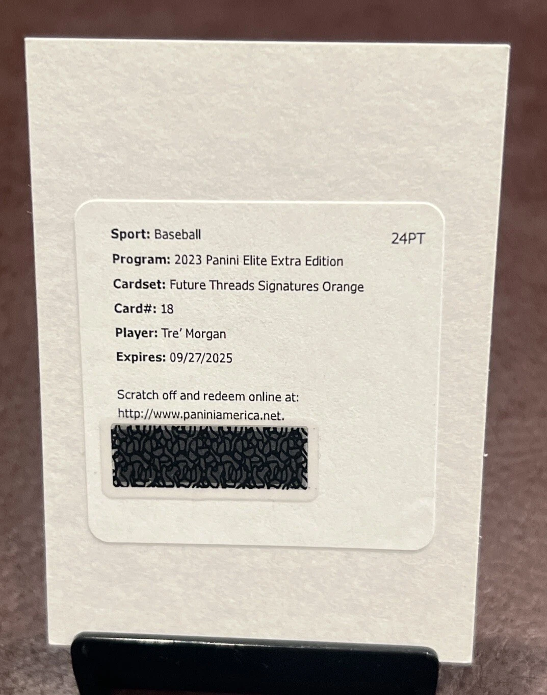 2023 Elite Extra Edition - TRE’ MORGAN *Future Threads Auto RPA* Orange /199 🔥