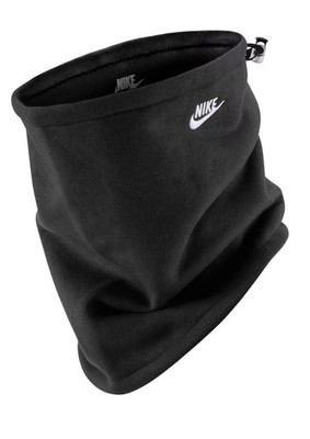 Nike Fleece Neck Warmer Black White Running Face Mask Beanie Scarf Gaiter NEW