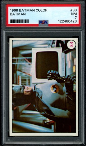 1966 Topps Batman Bat Laffs #33 Batman — PSA 7