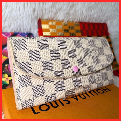 Louis Vuitton Damier Portefeuille Emily Azur Wallet Pre-owned From Japan