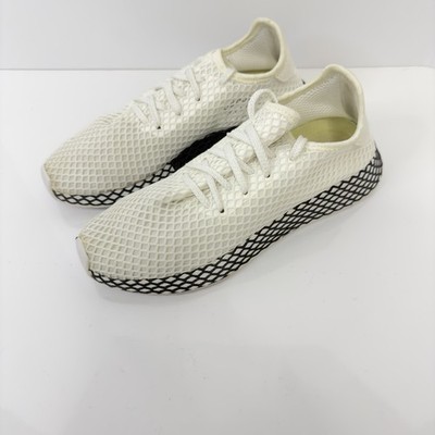 adidas Deerupt Runner White Black B41767 Mesh Running Shoes Men's 9