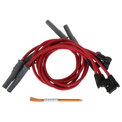 MSD 32889 Super Conductor Spark Plug Wire Set, Red