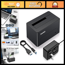 SAS to USB 3.0 Adapter, 2.5/3.5 Inch HDD SSD Enclosure, 24TB Capacity Docking St