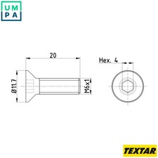 BOLT BRAKE DISC TPM0015 FOR CADILLAC ATS CTS/Sport/Wagon STS CT6 SRX/SUV  SAAB