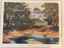 Vtg 1999 Low Tide at Beauvoir Print by Marty Wilson 11