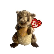 Cheesly (Flaked cheese) the mouse - Ty Beanie Babies / soft toy  / plush