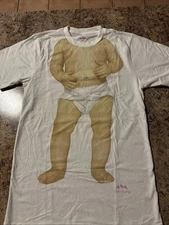 Evian Water Live Young Baby in Diaper T-Shirt Small Limited Edition Rare Vintage