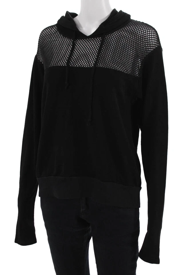 Sudadera con capucha Red Haute para mujer negra con cordón gótico talla L Foto 2 de 4