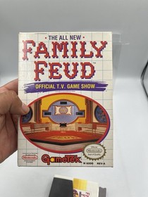 The All New Family Feud NES Game Cart, Sleeve, Box, Manual, Inserts - COMPLETE
