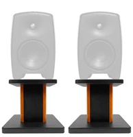 Rockville 8” Wood Studio Monitor Speaker Stands For Genelec M040 Monitors