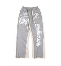 Hellstar  School of Enlightenment  Flare Sweatpants Gray White Mens Size Medium