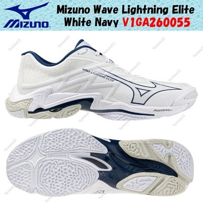 Mizuno Wave Lightning Elite White Navy V1GA260055 Herren Gr.