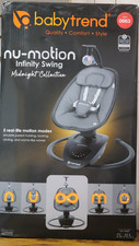 Baby Trend Nu-Motion Infinity Swing with Interactive Display Midnight Black NIB