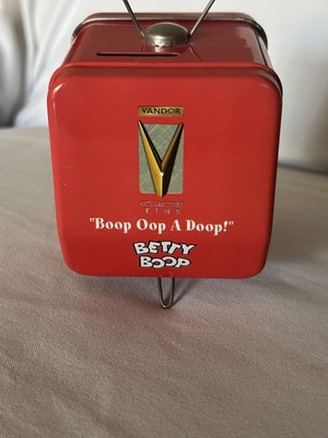 Betty Boop 2000 Vandor TV Metal Tin Bank Classic Betty Variety Show