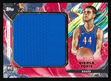 2024-25 TOPPS INCEPTION NIKOLA TOPIC  /75 RED JUMBO PATCH ROOKIE #RJR-NT THUNDER