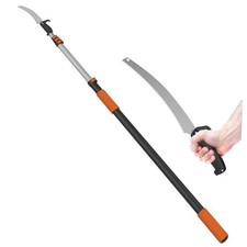 26FT Pole Saw, Telescoping Tree Trimmer with 5-Extension Pole, Manual 20FT