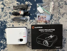 Home Movie Projector Happrun H1 1080P Bluetooth USB HDMI LED Home Theater NEW