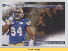 2023 Upper Deck CFL CFL Greatness Jackson Jeffcoat #CG-JJ READ h8y