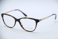 NEW BVLGARI BV 4108-B 504 HAVANA GOLD CRYSTAL AUTHENTIC FRAMES EYEGLASSES 53-16