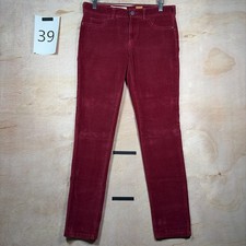 Pilcro and the Letterpress Corduroy Pants Womens 30x32 Maroon Serif Skinny Fit