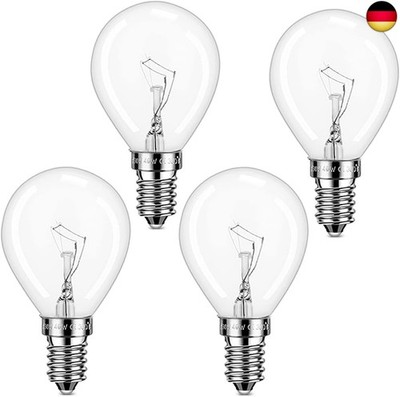 4 x Backofenlampe 40W 300 Grad 2700K Warmweiße, Backofen Glühbirne 240V Bis 3