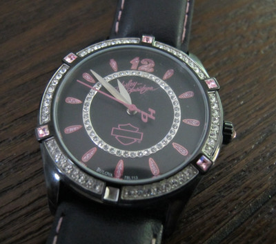 Harley Davidson Black And Pink Women s Watch Bulova 78L113