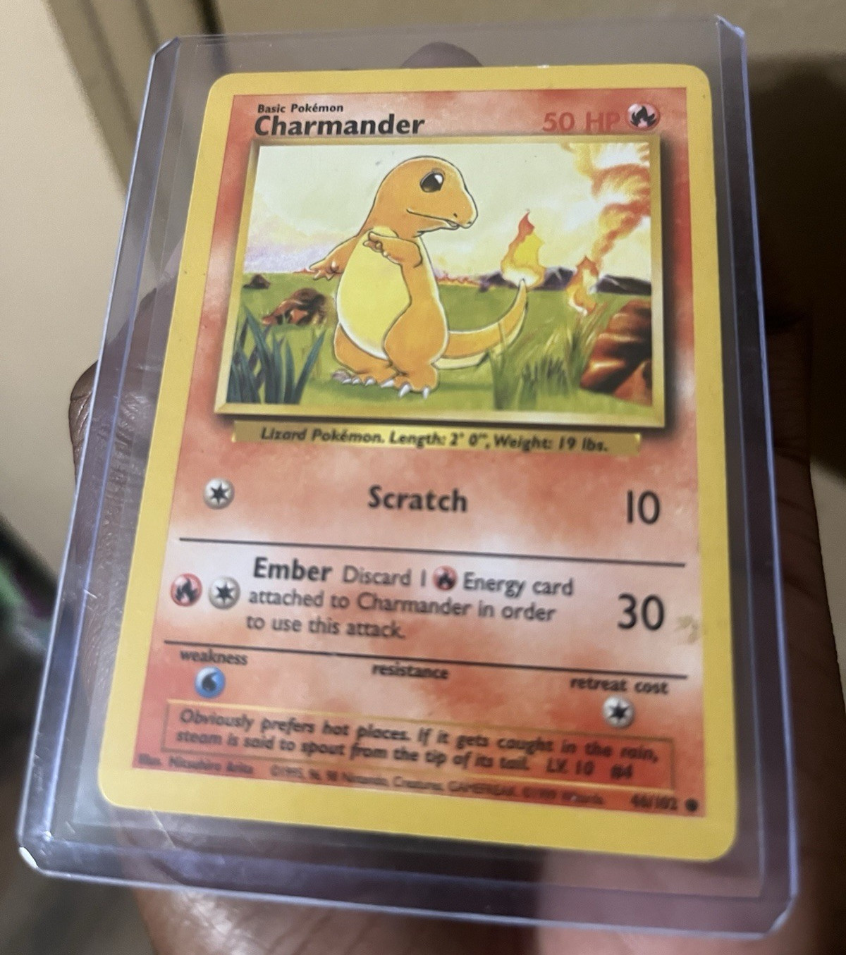 Pokemon TCG Base Set Charmander 46/102 Pikachu 58/102 1999 English