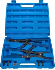 16" LARGE Circlip Snap Ring Pliers Set Heavy Duty Retaining Ring Ratcheting Tool